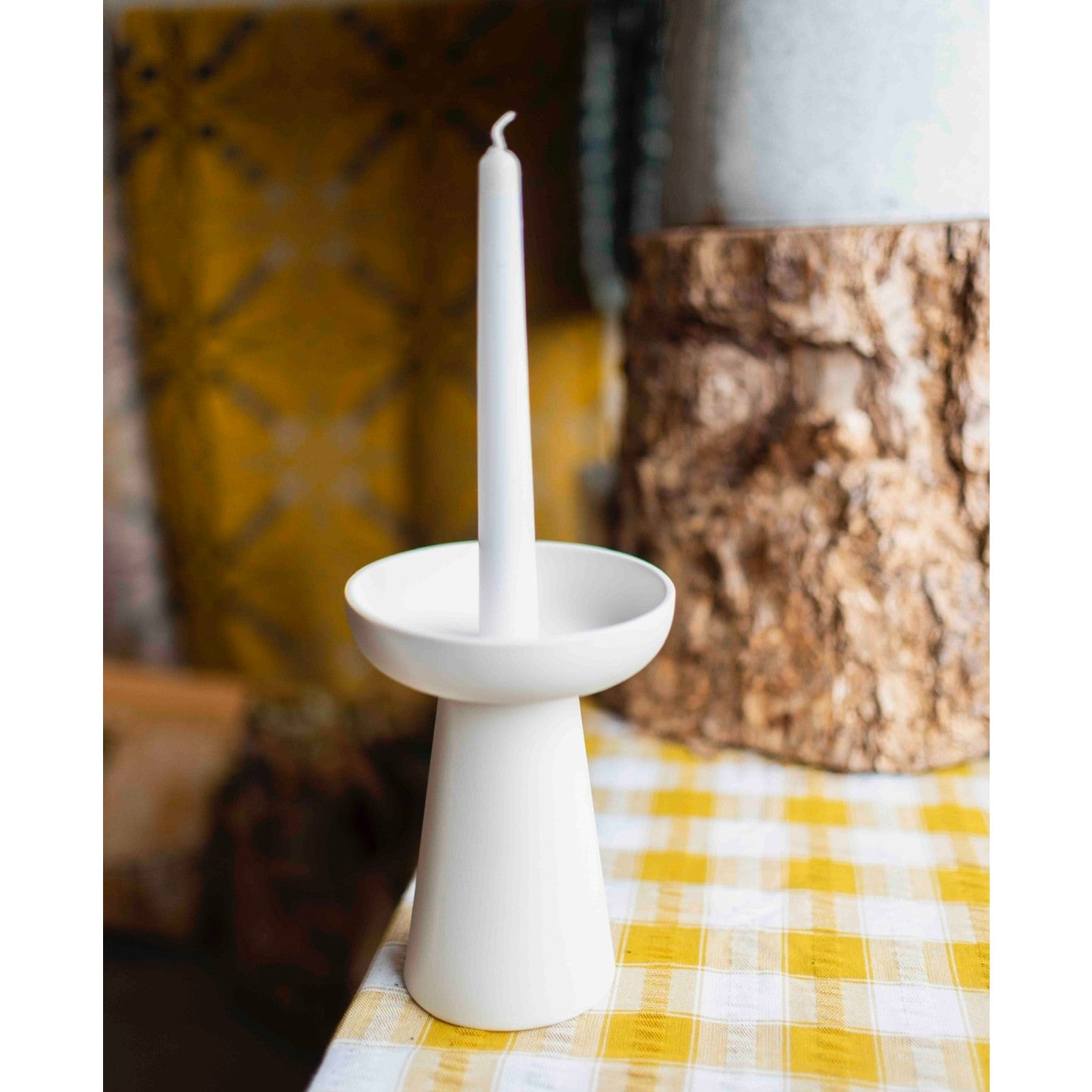 Porcelain taper candlestick holder - The Bristol Artisan Handmade Sustainable Gifts and Homewares.