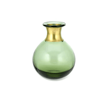 Mini Green Glass Vase - The Bristol Artisan Handmade Sustainable Gifts and Homewares.