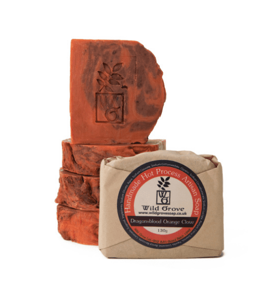 Handmade 'Dragonsblood' Orange & Clove Hot Process Soap - The Bristol Artisan Handmade Sustainable Gifts and Homewares.