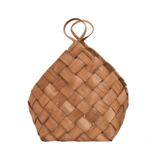Woven Pine Conical Basket - small - THE BRISTOL ARTISAN