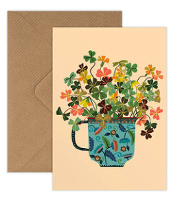 Wood Sorrel card - The Bristol Artisan Handmade Sustainable Gifts and Homewares.