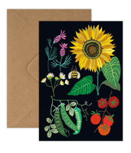 Sunflower card - The Bristol Artisan Handmade Sustainable Gifts and Homewares.