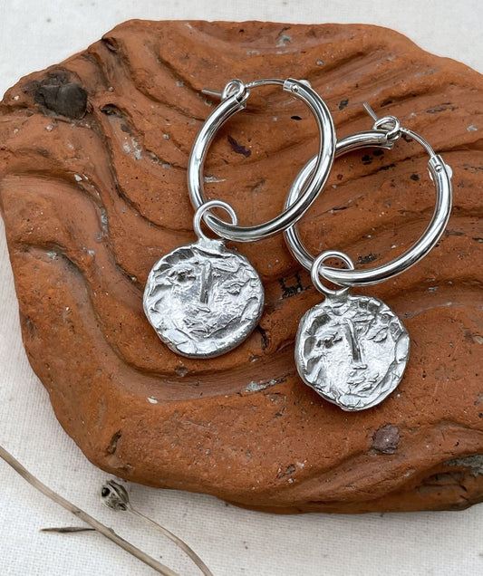 BEL VISO hoop earrings - sterling silver - The Bristol Artisan Handmade Sustainable Gifts and Homewares.