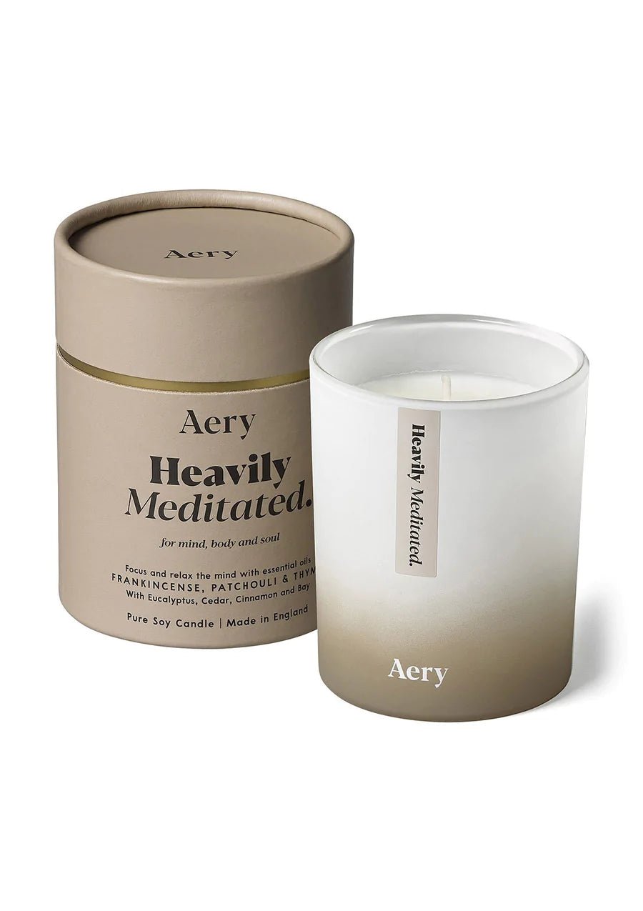 Aery Heavily Meditated Scented Plant based Wax Candle - THE BRISTOL ARTISAN