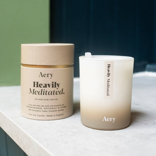 Aery Heavily Meditated Scented Plant based Wax Candle - THE BRISTOL ARTISAN