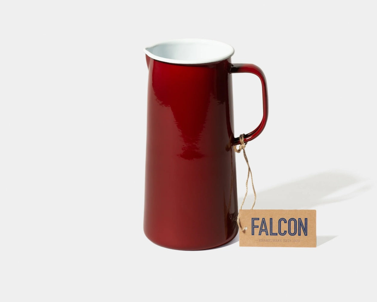 Enamel 3 pint jug - Bergundy - The Bristol Artisan Handmade Sustainable Gifts and Homewares.