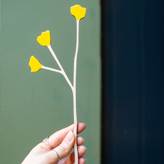 Hand painted wooden Buttercup - THE BRISTOL ARTISAN