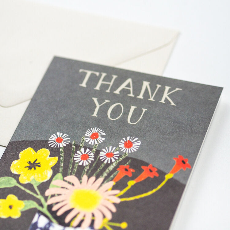 Floral Thank you card - The Bristol Artisan Handmade Sustainable Gifts and Homewares.