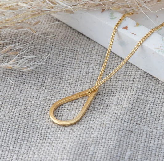 Small teardrop necklace - Gold - THE BRISTOL ARTISAN