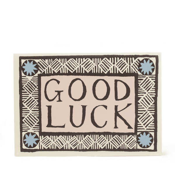 Good Luck card - The Bristol Artisan Handmade Sustainable Gifts and Homewares.