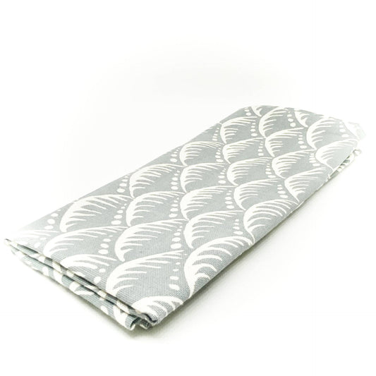 Cambridge Imprint Wave Tea Towel in Storm Grey - The Bristol Artisan Handmade Sustainable Gifts and Homewares.