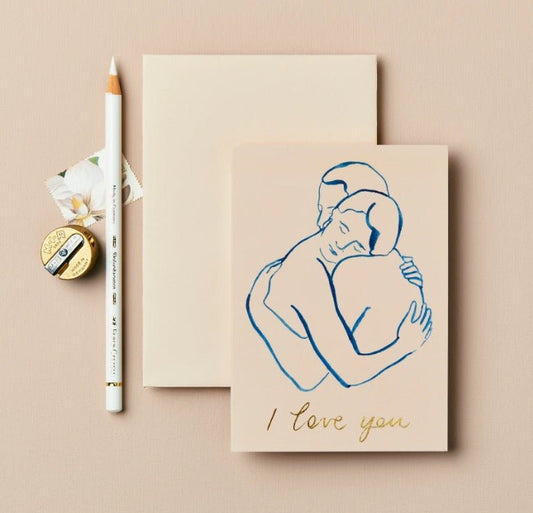 'I love You' figures Card - THE BRISTOL ARTISAN