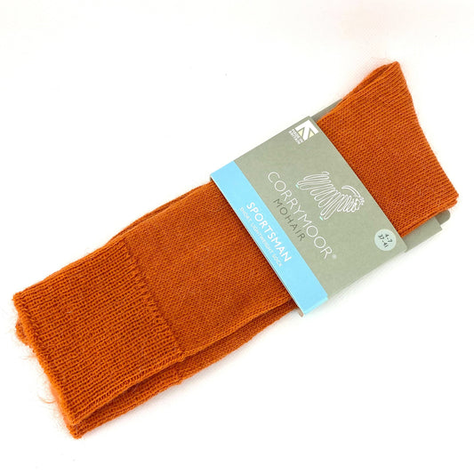 Burnt Orange Mohair Socks - The Bristol Artisan Handmade Sustainable Gifts and Homewares.