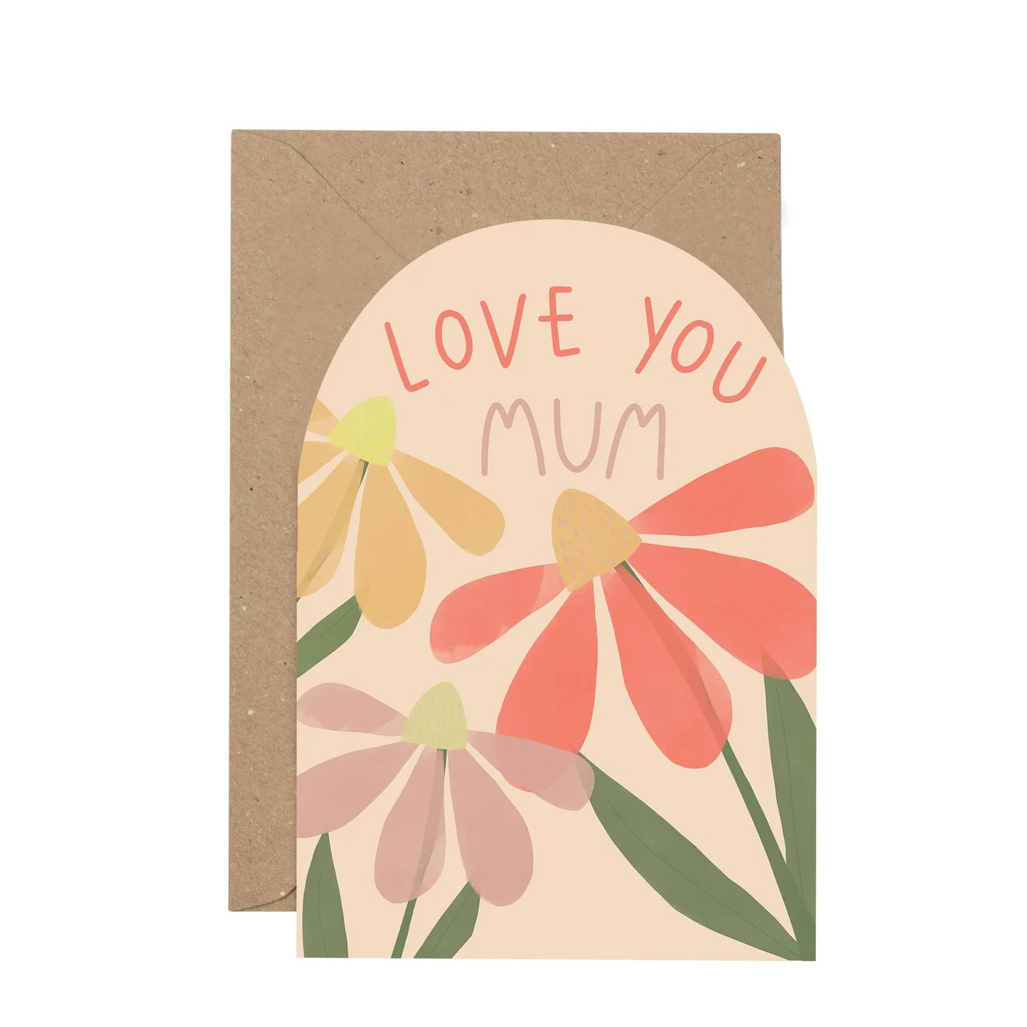 ‘Love you Mum’ Plewsy card - The Bristol Artisan Handmade Sustainable Gifts and Homewares.