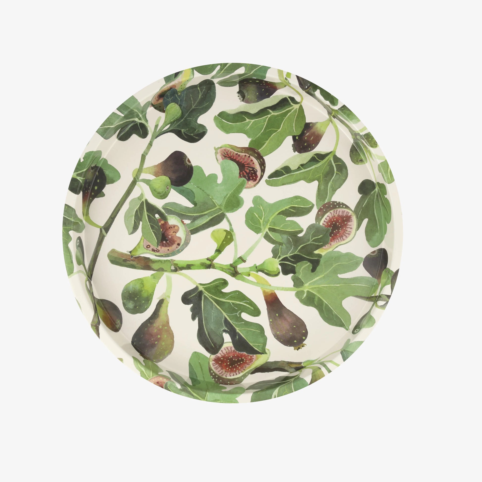 Figs Round Tin Tray - The Bristol Artisan Handmade Sustainable Gifts and Homewares.