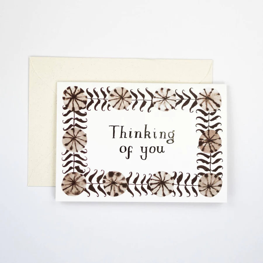 ‘Thinking of You’ Card - The Bristol Artisan Handmade Sustainable Gifts and Homewares.