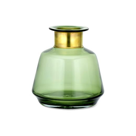 Green Glass Vase - THE BRISTOL ARTISAN