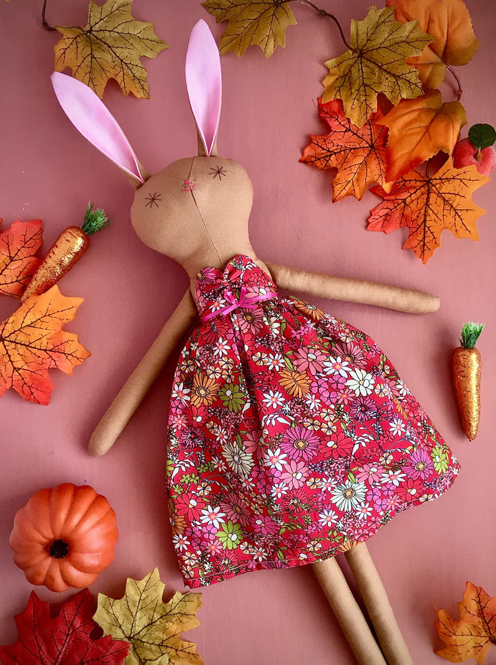 Blossom - Handmade rabbit doll - The Bristol Artisan Handmade Sustainable Gifts and Homewares.