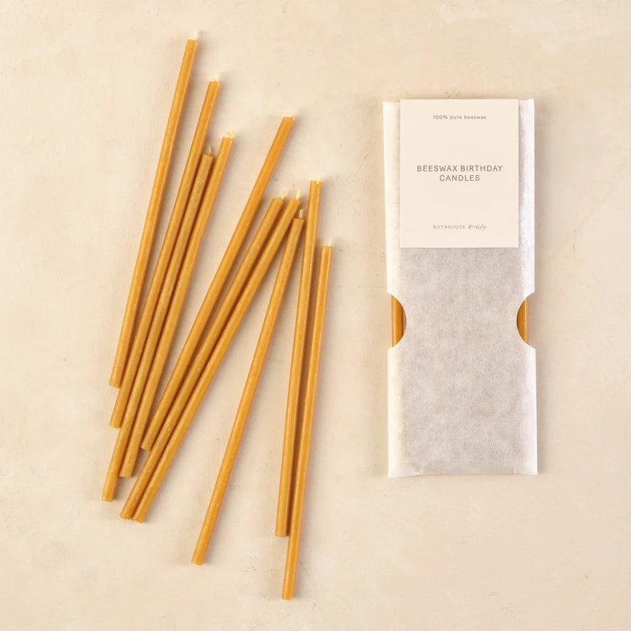 Beeswax Birthday Candles - The Bristol Artisan Handmade Sustainable Gifts and Homewares.