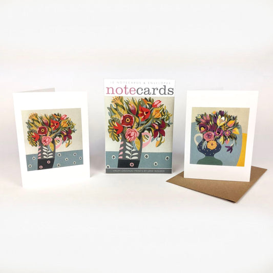 Set of 10 Notecards: Flowers in Jugs - THE BRISTOL ARTISAN