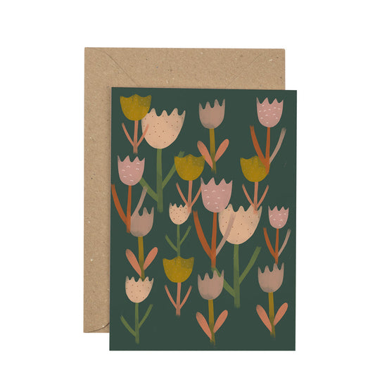 Tulips card - The Bristol Artisan Handmade Sustainable Gifts and Homewares.