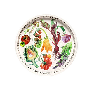 Vegetable Garden Round Tin Tray - The Bristol Artisan Handmade Sustainable Gifts and Homewares.