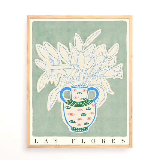 Flores 5 print - The Bristol Artisan Handmade Sustainable Gifts and Homewares.