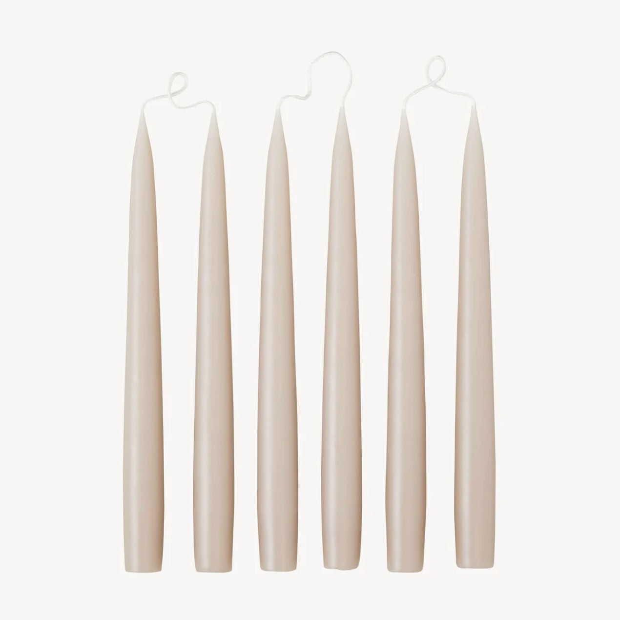 Latte taper candles - pair - The Bristol Artisan Handmade Sustainable Gifts and Homewares.