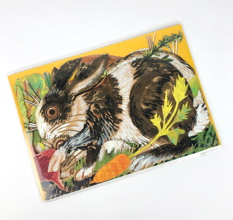 Rabbits Menagerie Standup Card by Mark Hearld - The Bristol Artisan Handmade Sustainable Gifts and Homewares.