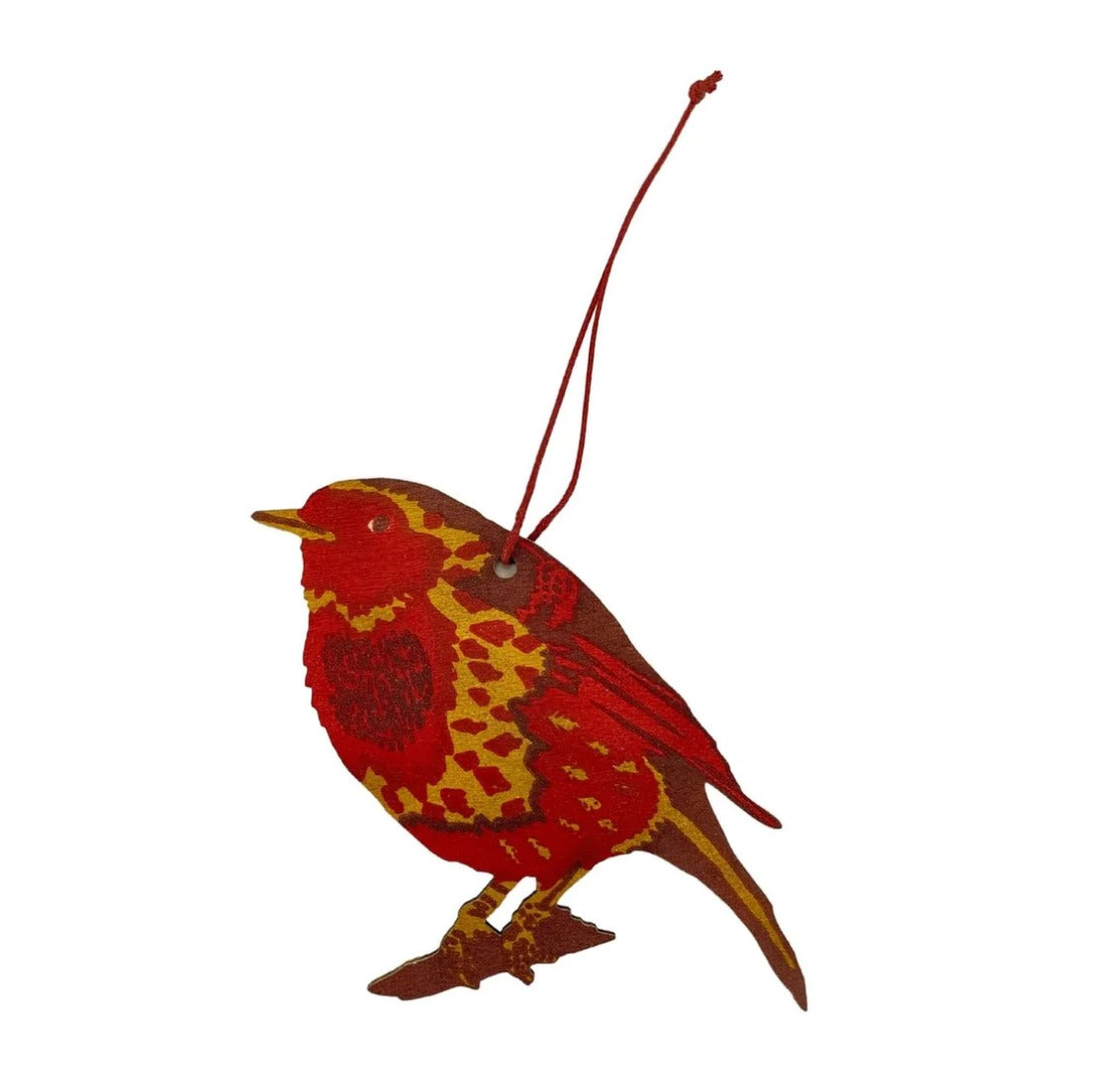 Robin screen printed wooden decoration Coming soon - The Bristol Artisan Handmade Sustainable Gifts and Homewares.