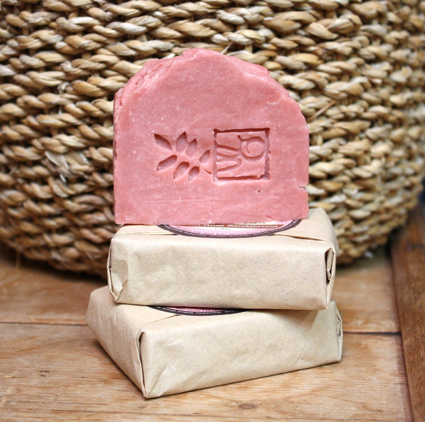 English Rose and Sandalwood Hot Process Soap - The Bristol Artisan Handmade Sustainable Gifts and Homewares.