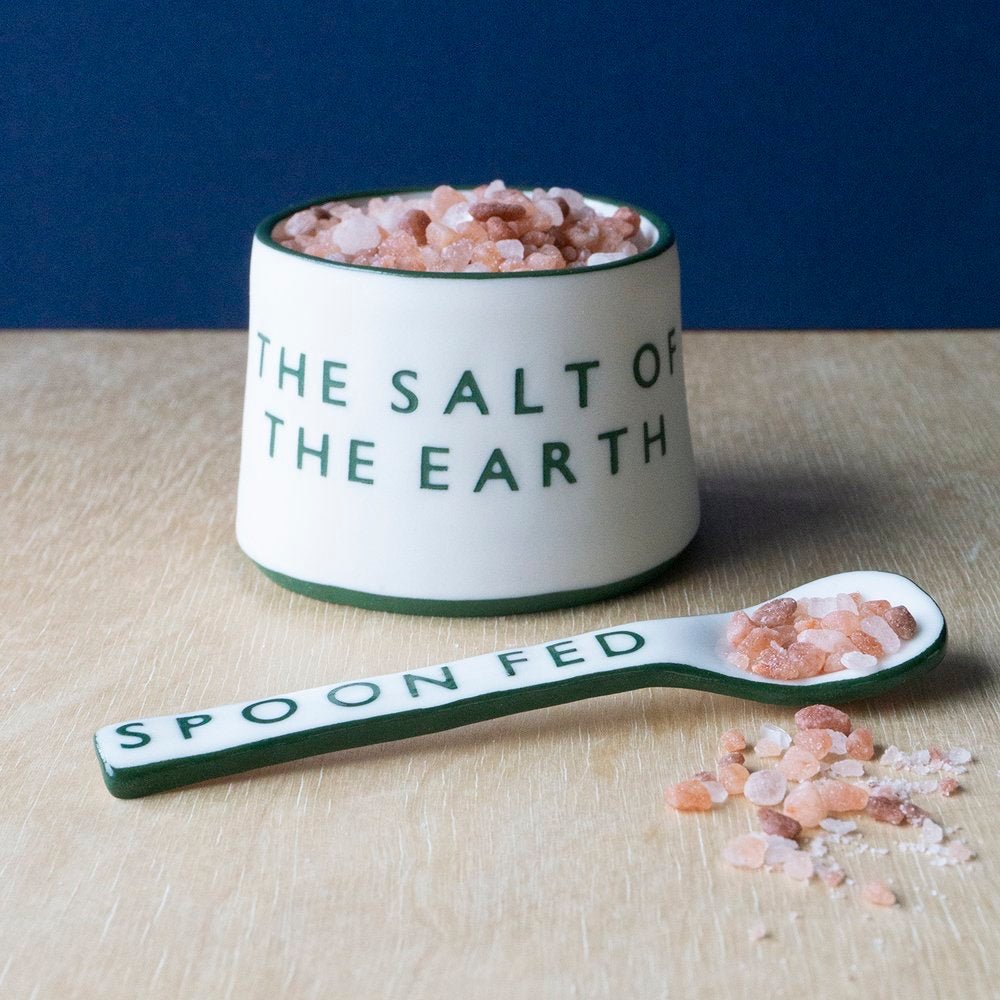 'The Salt of the Earth' porcelain container by Word Play Clay - THE BRISTOL ARTISAN