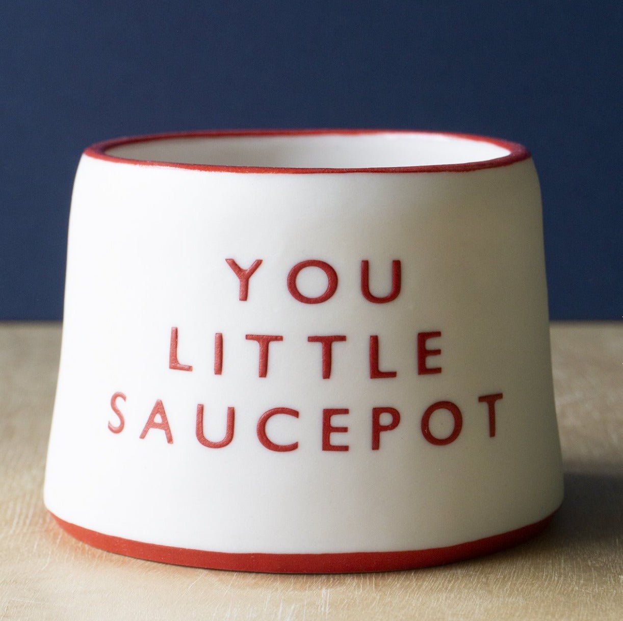'You Little Saucepot' porcelain container by Word Play Clay - THE BRISTOL ARTISAN